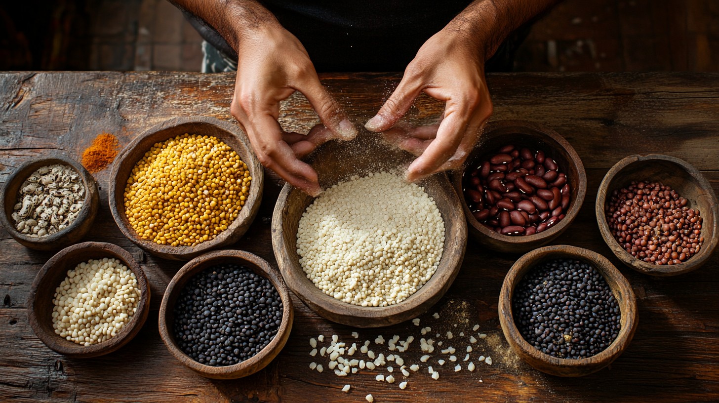 Making Grains Free Grains preparation table Image - Grains, Hands, Bowls | Download ...
