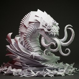 Monster Open Paper Free Paper Monster Sculpture Image - Paper, Sculpture, Monster ...