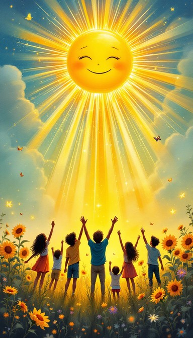 Free Sunshine Childhood Magic Image - Children, Sunshine, Magical ...