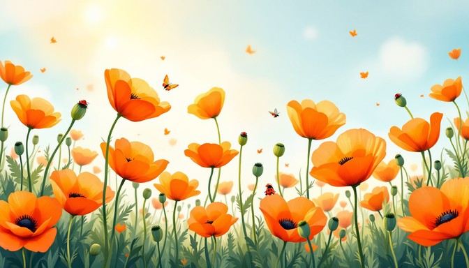 Poppy Makeup Free Vibrant Poppy Beauty Image - Poppies, Flowers, Orange | Download ...