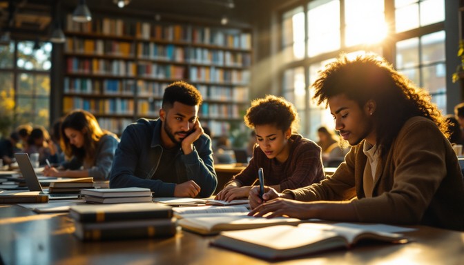 Free Students Learning Together Image - Students, Library, Studying ...