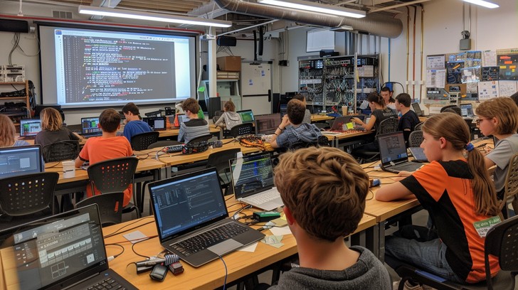 Free Tech Class Learning Image - Students, Technology, Classroom ...