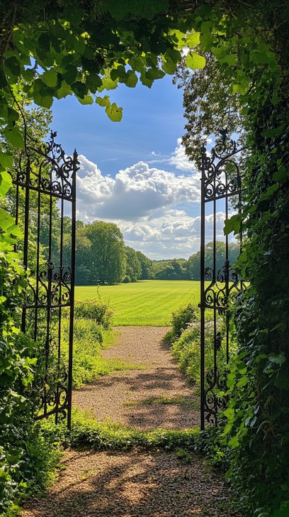 Free Garden Gate View Image - Garden, Gate, View | Download at StockCake