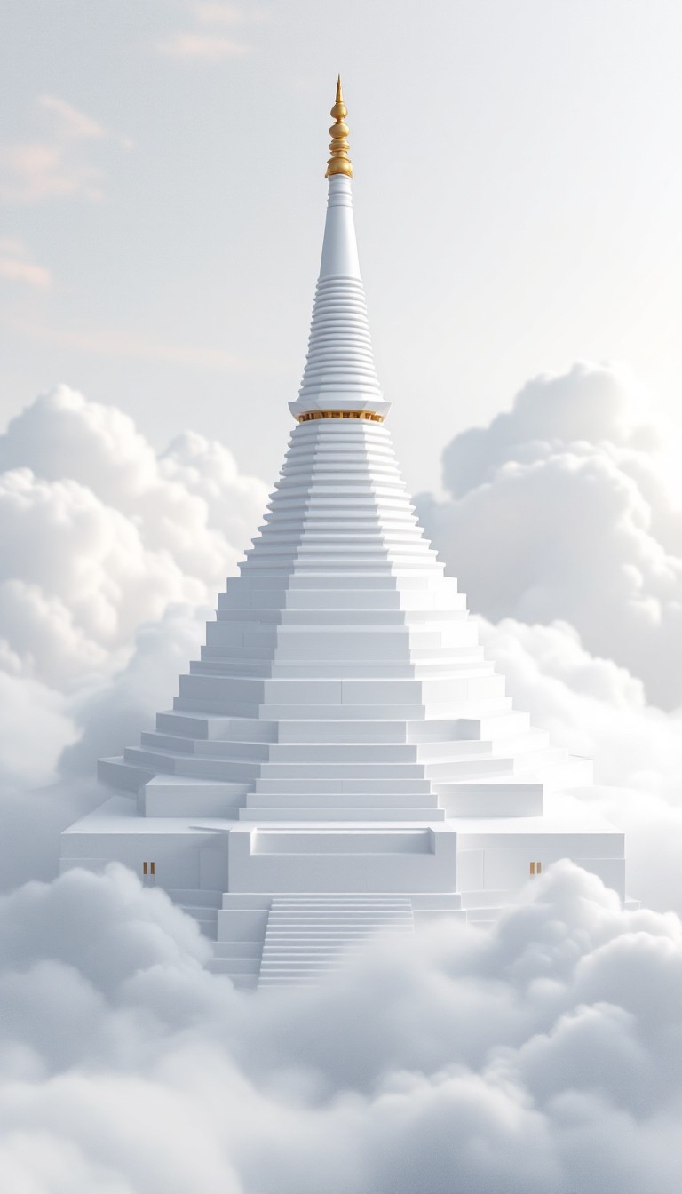 Free Sacred White Spire Image - Stupa, Buddhist, Minimalist | Download ...