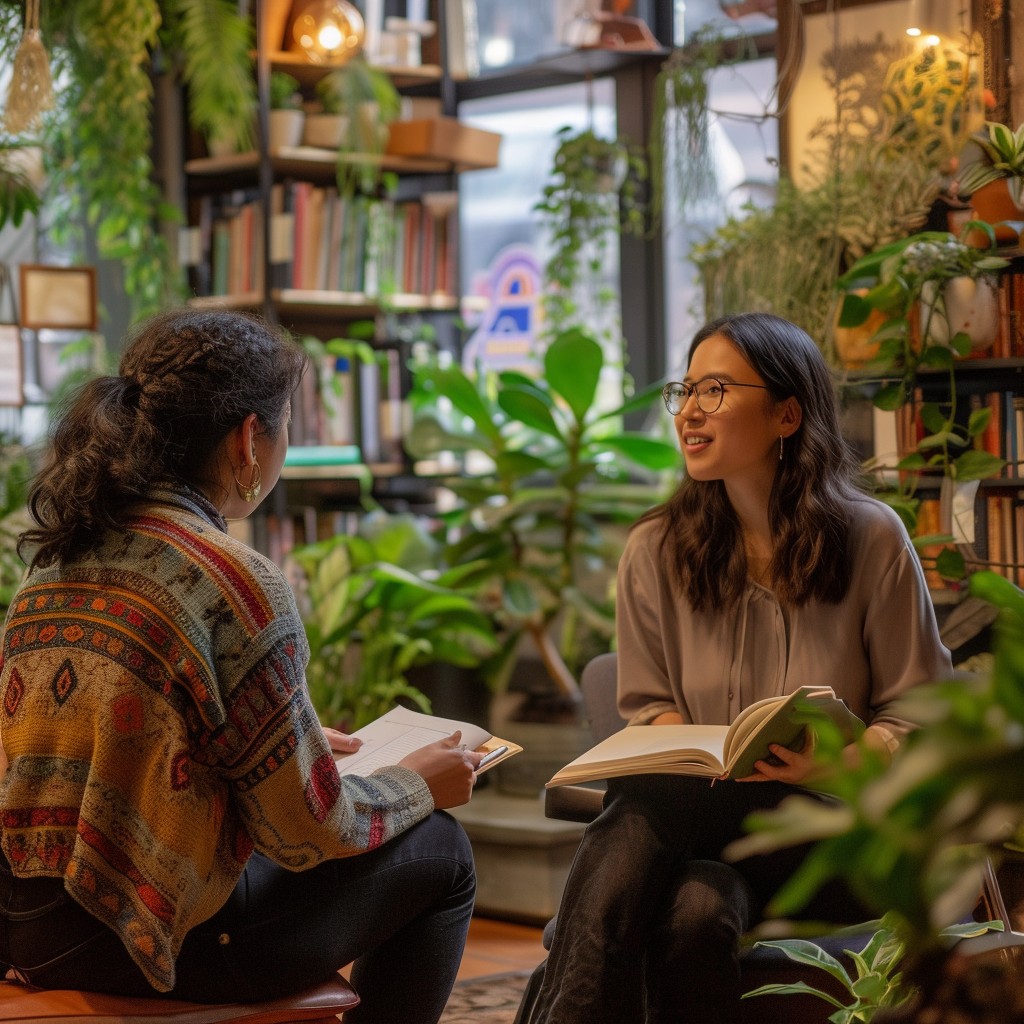 Free Cozy Reading Session Image - Bookstore, Friends, Reading ...