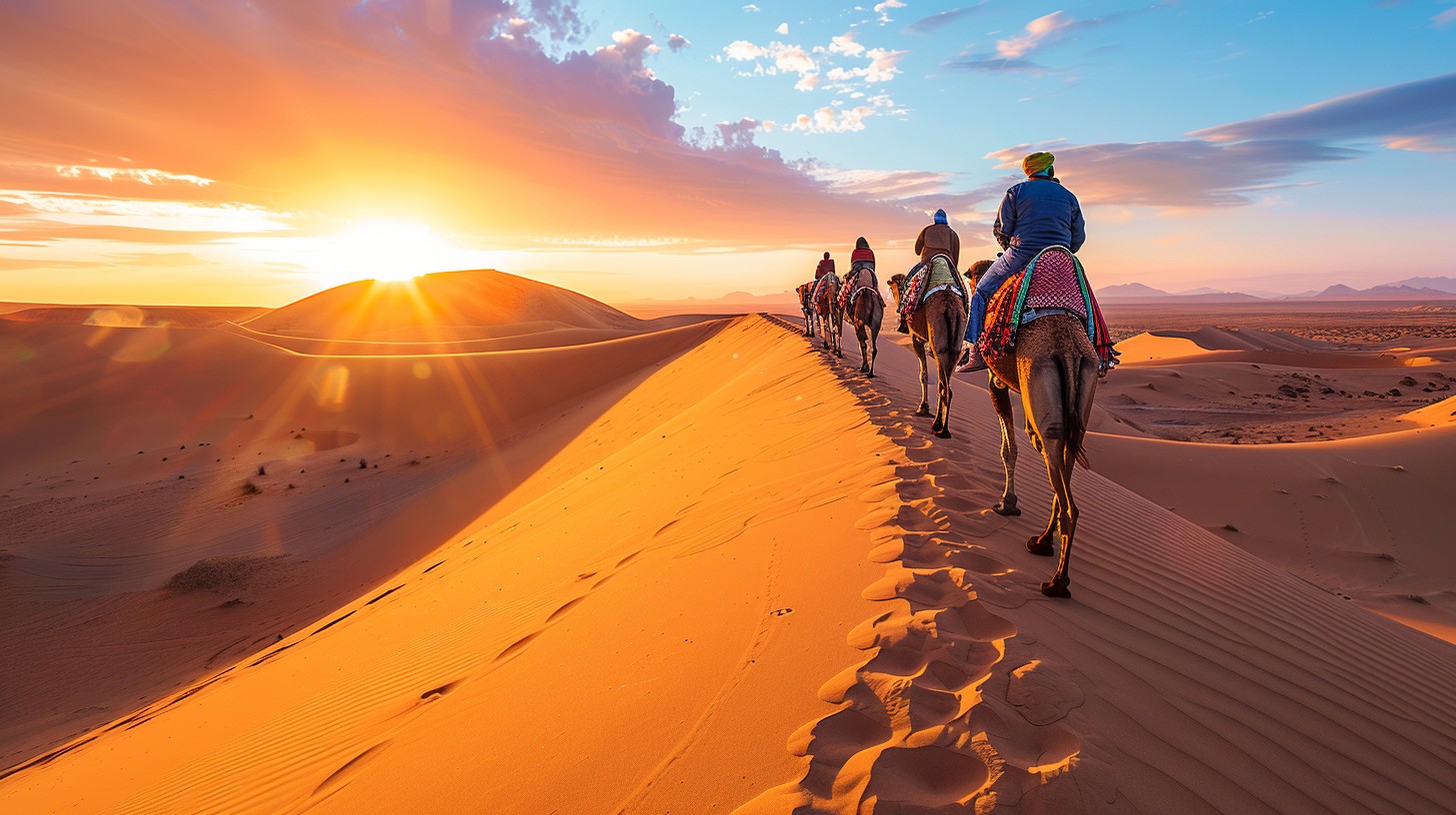 Free Desert Camel Ride Image - Desert, Sunset, Camels | Download at ...