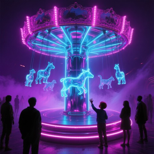 Free Celestial Neon Carousel Image - Carousel, Cosmic, Space | Download ...