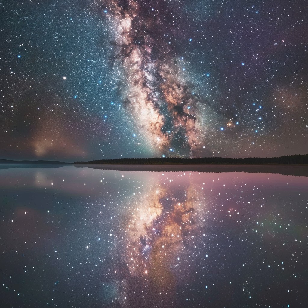 Star Reflected Free Starry Night Reflection Image - Stars, Galaxy, Milky Way ...