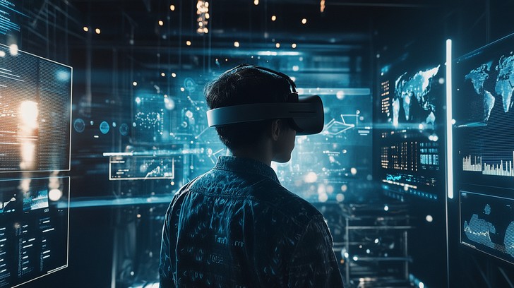 Virtual Reality Interactive Interface Free Virtual Reality Exploration Image | Download at StockCake