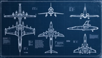 Free Technical Aircraft Blueprint Image - Aircraft, Blueprint ...