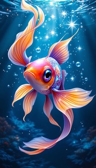 Magic Cartoon Fish Download Magical Fantasy Fish Image - Anime, Fish, Fantasy | StockCake