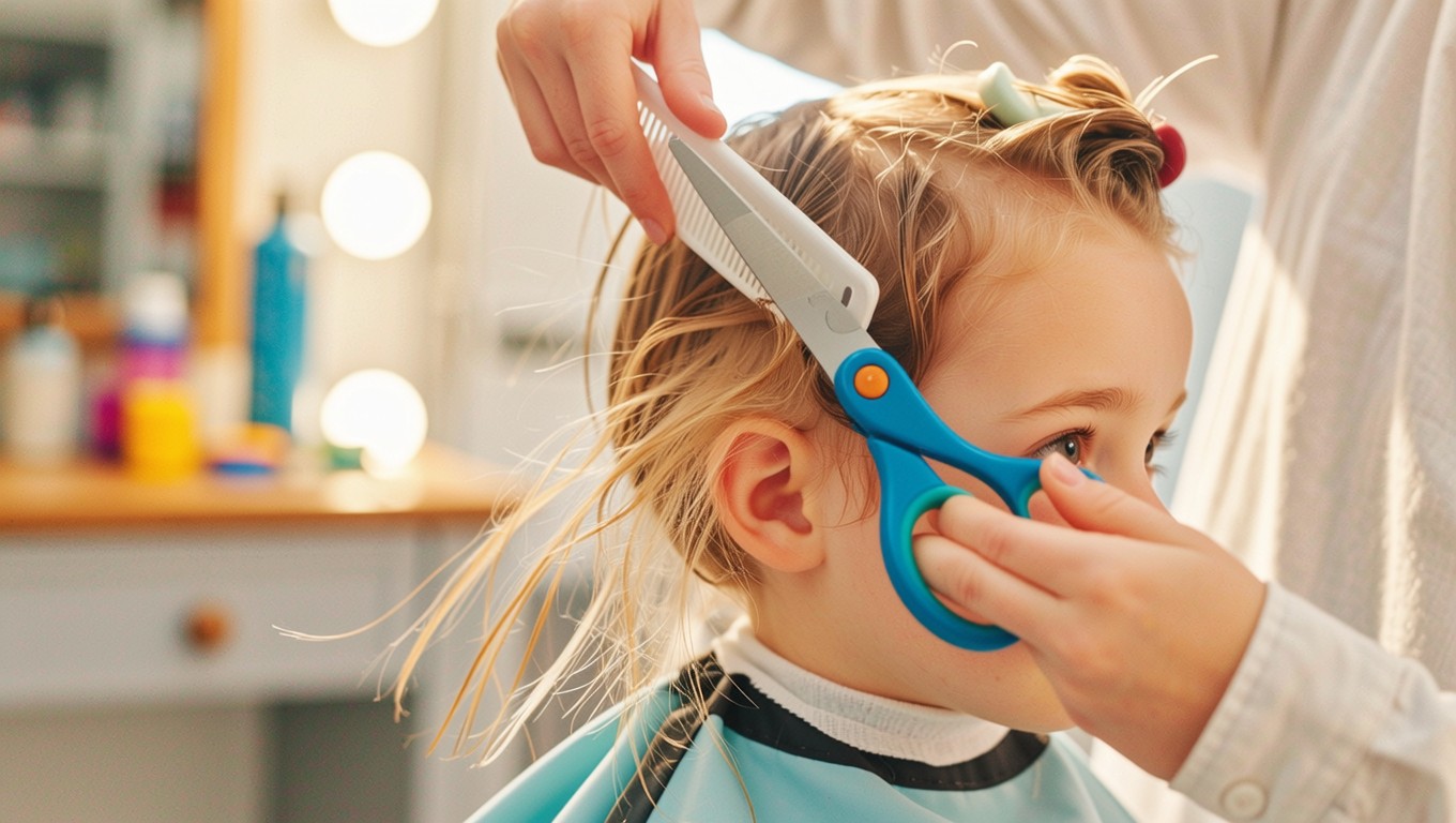 Free Playful Haircut Moment Image - Haircut, Child, Salon | Download at ...