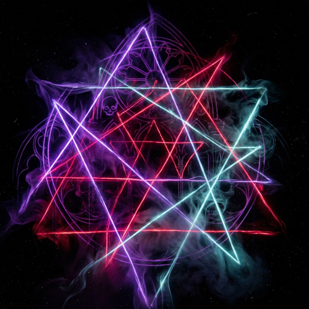 Geometry Neon Background Free Neon Occult Geometry Image - Neon, Geometric, Abstract | Download ...