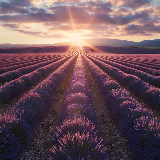 Free Lavender Sunset Rows Image | Download at StockCake