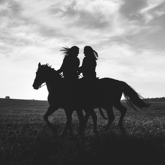 Free Together We Ride Photo - Romantic, Horses, Couple | Download at ...