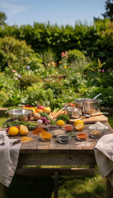 Free Garden Cooking Setup Image - Cooking, Outdoor, Garden | Download ...
