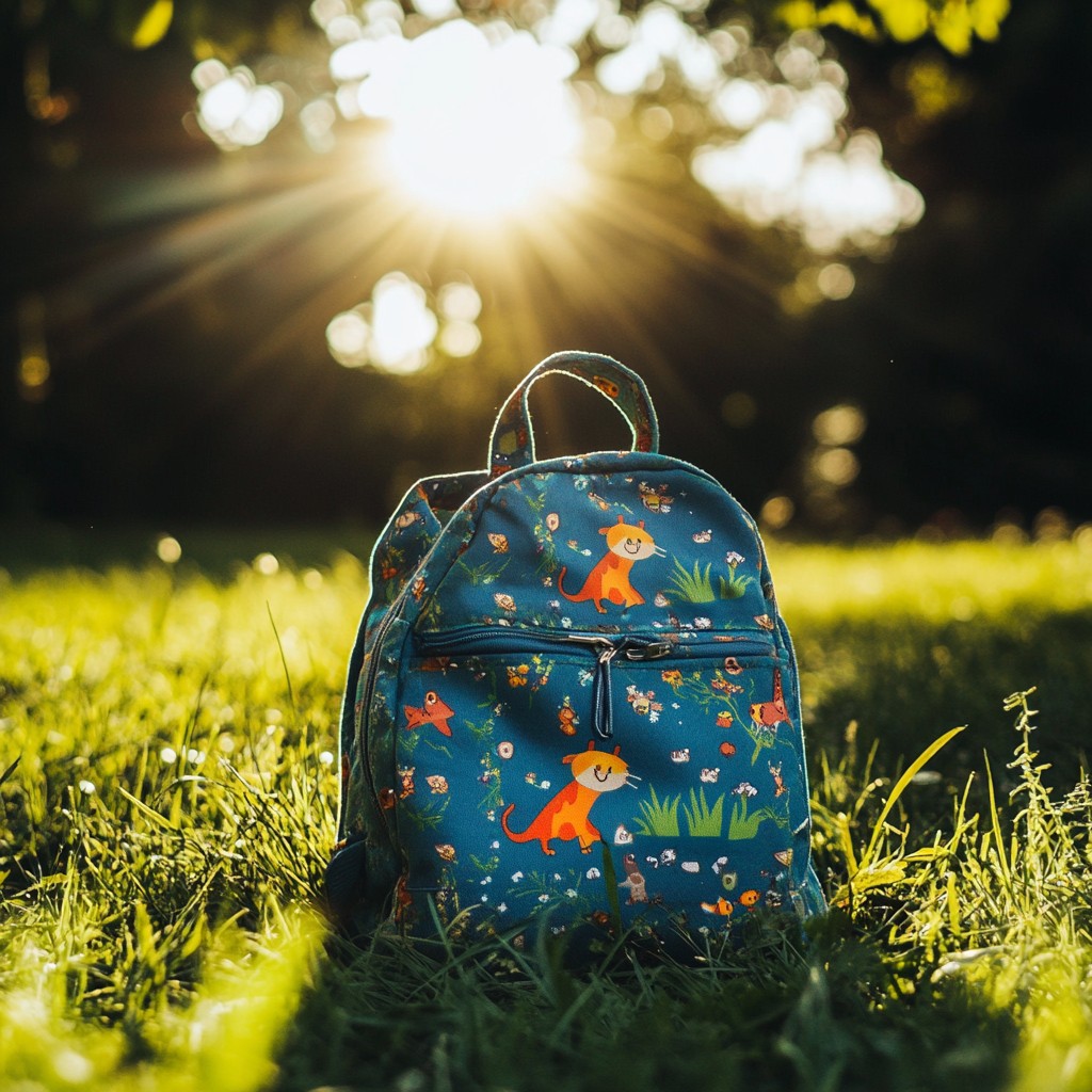 Free Sunlit Patterned Backpack Image - Sunlight, Backpack, Grass ...