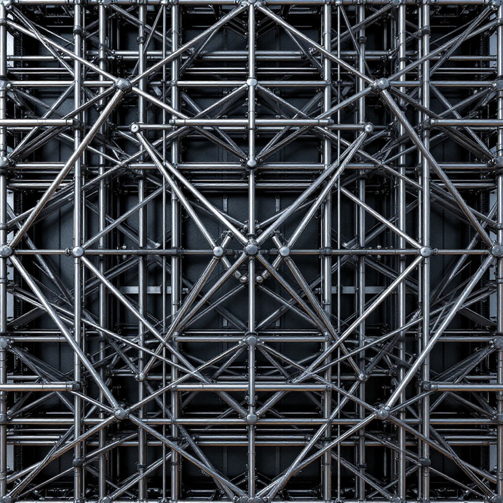 Metallic Grid System Free Metallic Grid Architecture Image - Titanium, Scaffolding ...