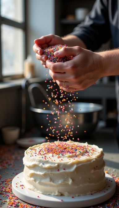Sprinkle Action Image Free Sprinkles in Motion Image - Sprinkles, Cake, Baking | Download at ...