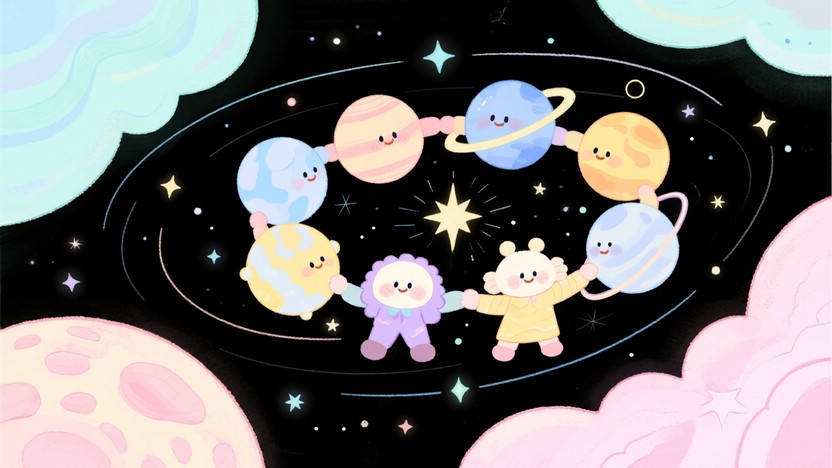 Download Cute Space Illustration Image - Illustration, Cute, Stars ...