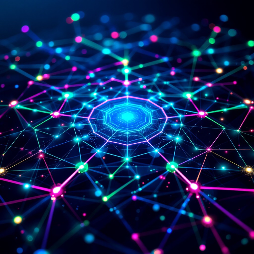 Free Neon Network Visualization Image - Cyberpunk, Network, Neon ...