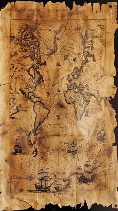 Free Vintage World Map Image - Map, Vintage, World | Download at StockCake