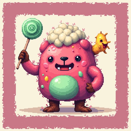 Free Sweet Pixel Monster Image | Download at StockCake