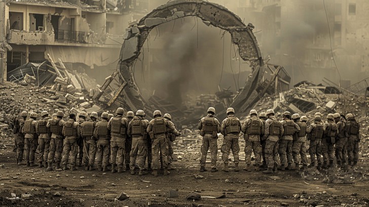 Free Soldiers Amid Ruins Image - Soldiers, Ruins, War | Download at ...