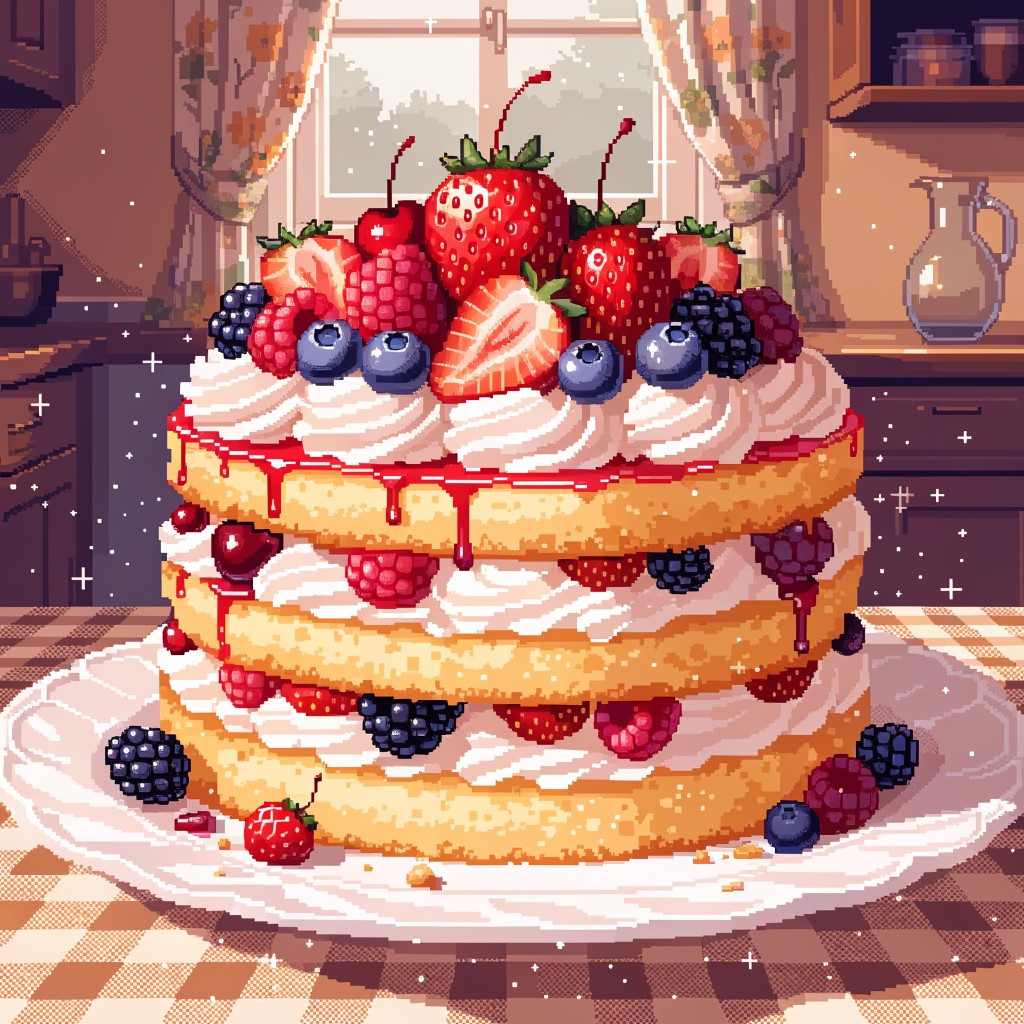 Free Sweet Pixel Art Image - Pixel, Cake, Dessert | Download at StockCake