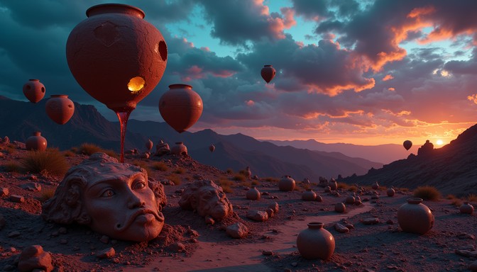 Space Pottery Example Download Cosmic Pottery Dreamscape Image - Terracotta, Pottery ...