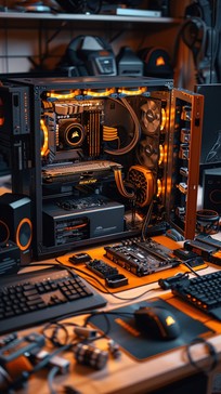 Free High-Tech Computer Setup Image - Technology, Computer, Hardware ...