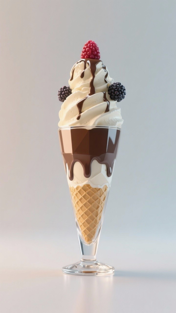 Free Elegant Berry Sundae Image - Sundae, Dessert, Icecream | Download ...