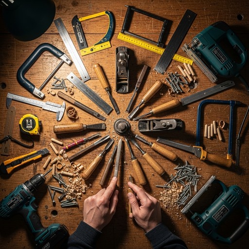 Tools Created Free Circular tool arrangement Photo - Tools, Woodworking, Carpentry ...
