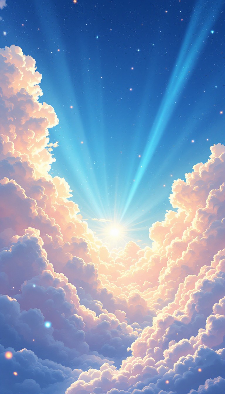 Free Divine Cloud Radiance Image - Anime, Skyscape, Clouds | Download ...