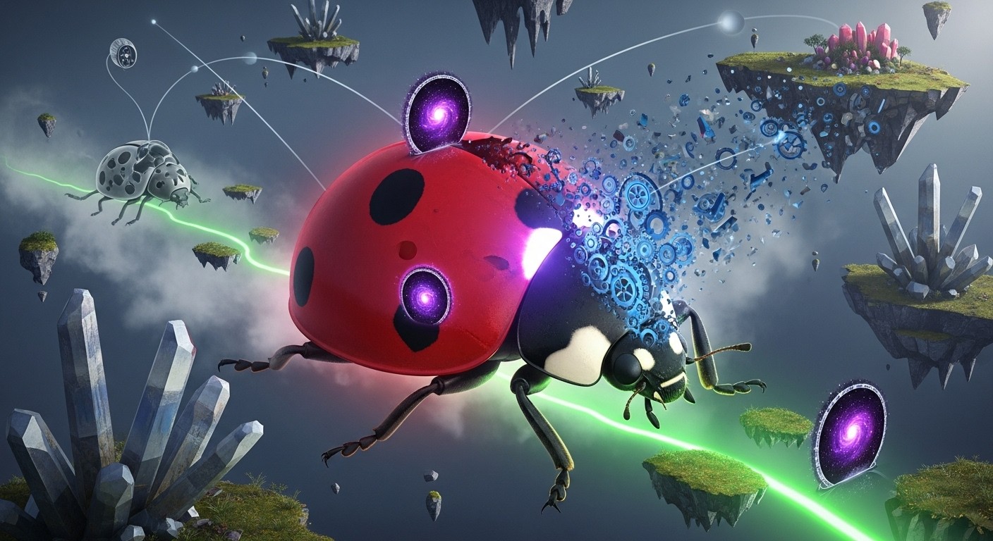 Free Cosmic Ladybug Transformation Photo - Ladybug, Metamorphosis ...