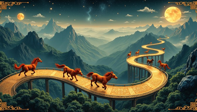 Free Mythical Mountain Race Image - Fantasy, Mountains, Golden ...