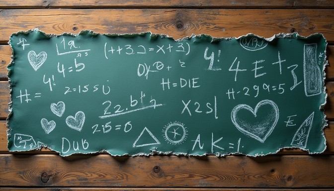 Romantic Math Equation Free Mathematics meets romance Image - Chalkboard, Mathematics ...