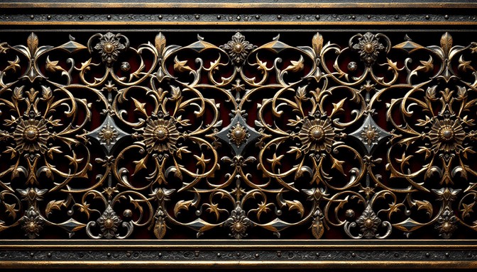 Download Ornate Metal Gateway Image - Ornate, Metalwork, Gate | StockCake