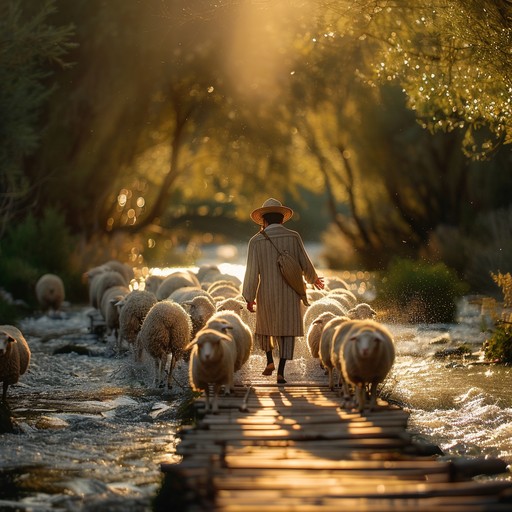 Free Shepherd Sundown Stroll Image - Shepherd, Sundown, Sheep ...