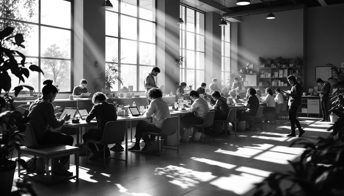 Spacious Learning Environment Download Learning in light Image - Classroom, Education, Monochrome ...