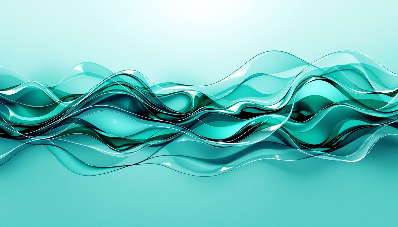 Turquoise Solid Color Wave Design Free Turquoise Waves Dancing Photo - Turquoise, Waves, Flowing ...