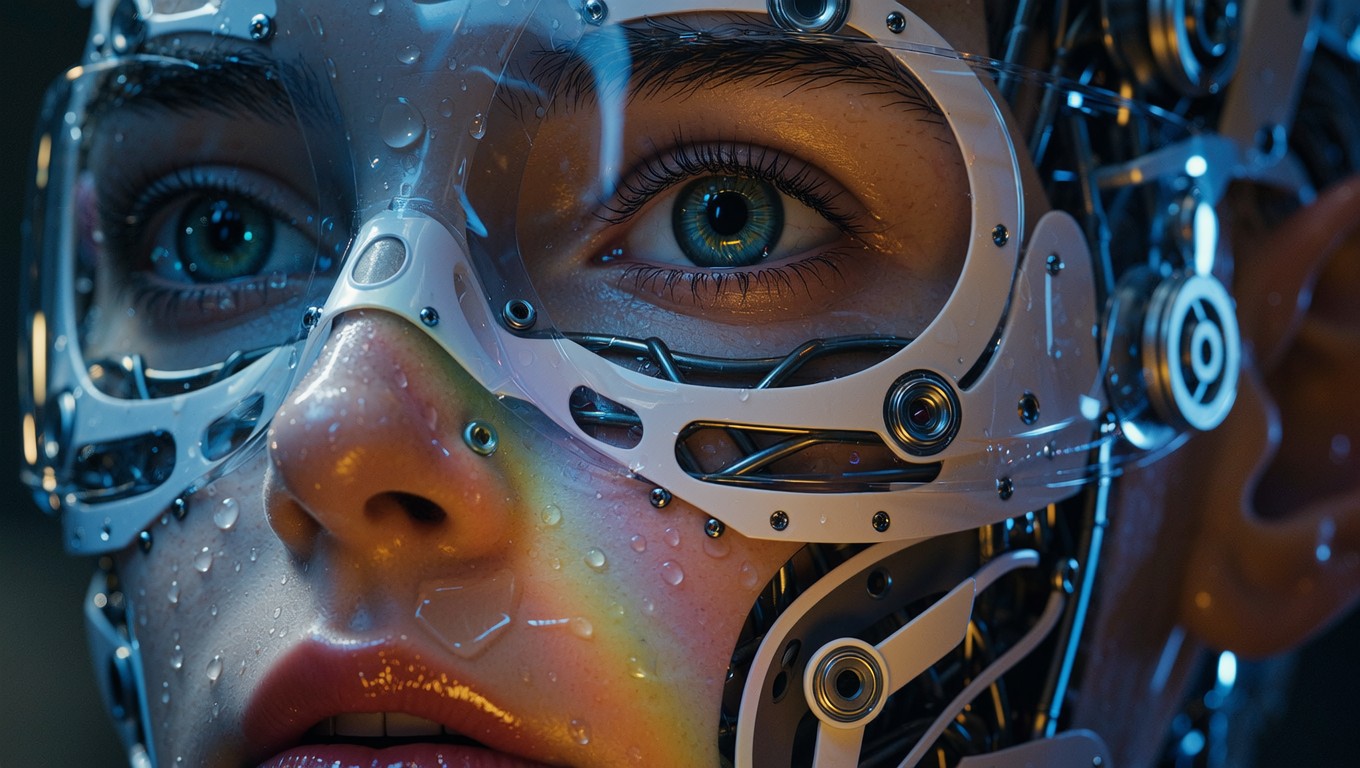 Free Cyborg Face Close-up Photo - Cyborg, Futuristic, Mechanical ...