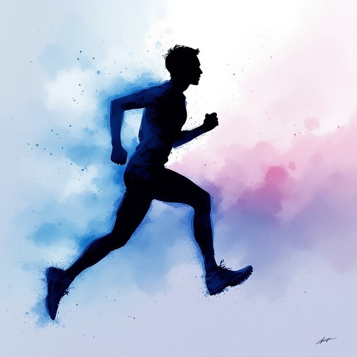 Free Pulse Through Motion Image - Watercolor, Fitness, Running ...