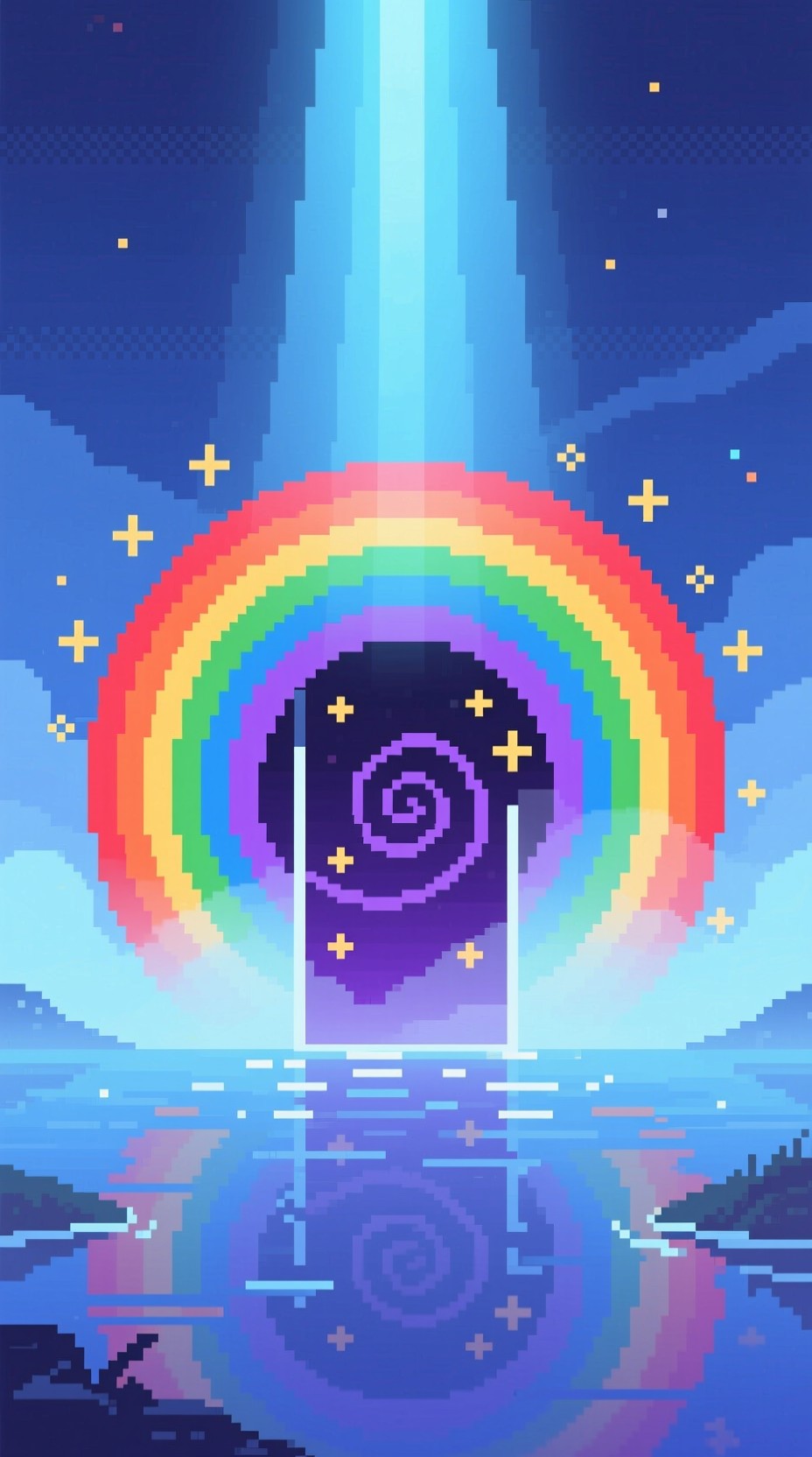 Free Mystical Rainbow Portal Image - Rainbow, Portal, Pixel | Download ...