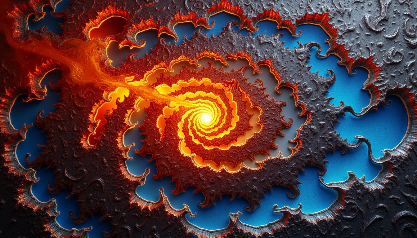 Download Molten Fractal Vortex Image - Fractal, Spiral, Vortex | StockCake