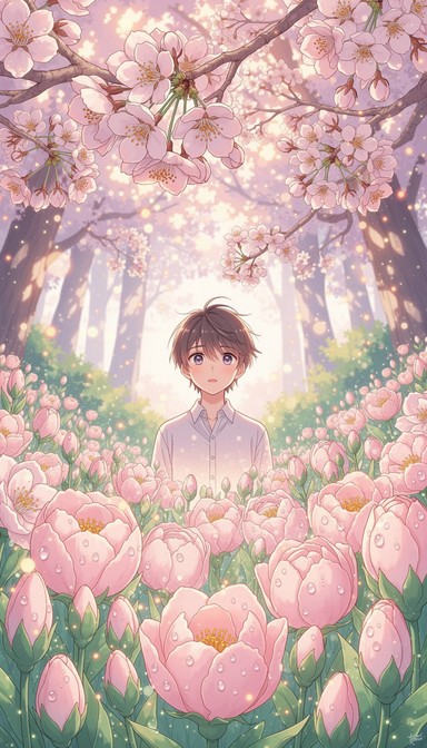Old Anime Spring Roses Free Spring Flowers Anime Image - Anime, Manga, Illustration | Download ...
