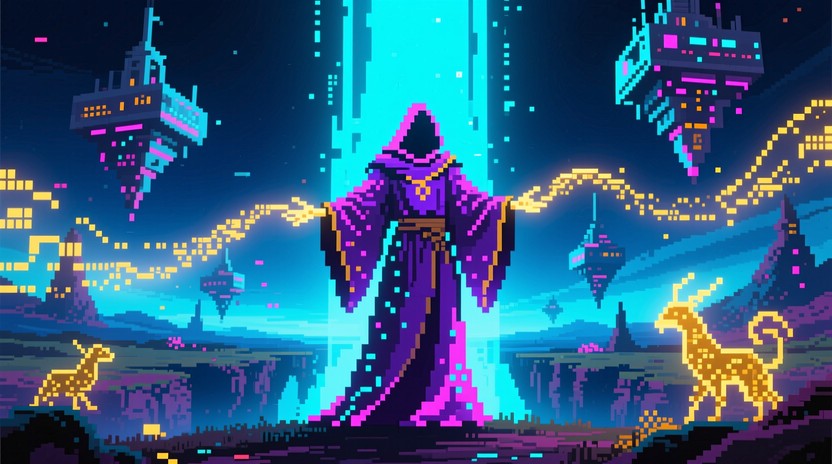 Free Pixel Wizard Magic Image - Wizard, Pixel, Magic | Download at ...
