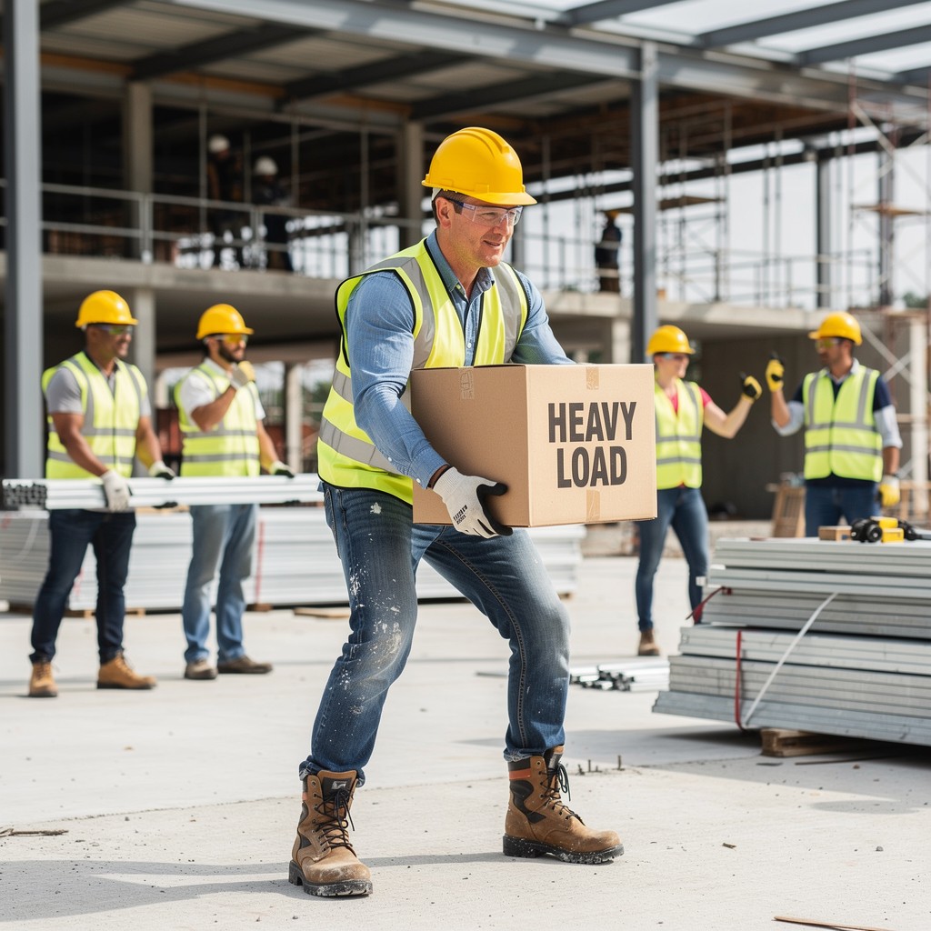 Worker Powerlifting Position Free Safe Lifting Technique Image - Construction, Safety, Worker ...