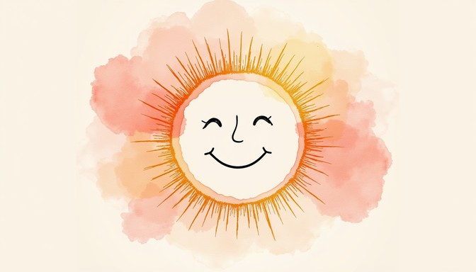 Free Radiant Smiling Sun Image - Sun, Smiling, Watercolor | Download at ...