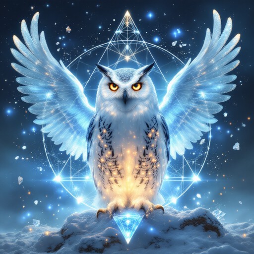 Free Mystical Owl Guardian Image - Owl, Crystal, Geometric | Download ...
